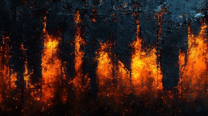 Abstract Background of Fiery Flames and Textures with Dark Smoky Hues for Dramatic Artistic Applications and Visual Enhancements in Design Projects