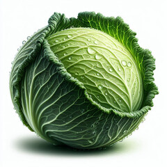 Obraz premium cabbage isolated on white background
