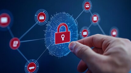 Fototapeta premium In the near future, there will be an increasing number of concerns about data privacy and cybersecurity. Thus, businesses need to invest in sophisticated cyber security measures to protect their