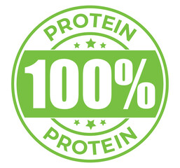 Protein stamp seal mark vector