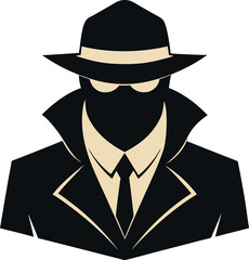 Anonymous icon an incognito person vector image Shilouette