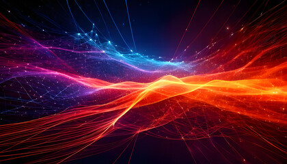 Data Waves, Converging and Colliding.Data Streams.A Symphony of Code and Connection.The Dance of Bits and Bytes