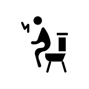recommend clip art: Diarrhea icon logo sign set vector outline