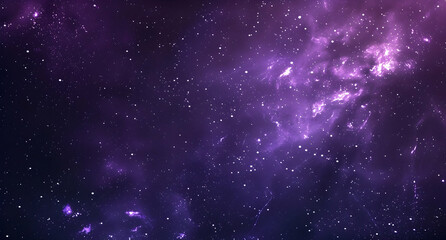 Fototapeta premium Starry sky, purple tones, night view, starry background, starlight, bright stars, universe, vast space, night photography, wide-angle lens, panoramic shooting