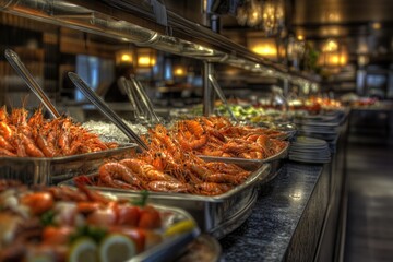A colorful and diverse spread of foods for all tastes, perfect for event or party photography