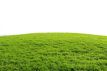 Obraz premium A scenic view of a grassy hill under a clear blue sky
