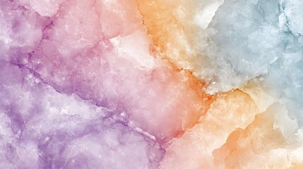 Fototapeta premium Harmonious Pastel Marble Stone Texture Pattern with Complementary Hues