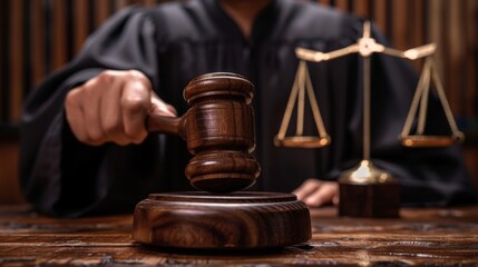 judge gavel and law