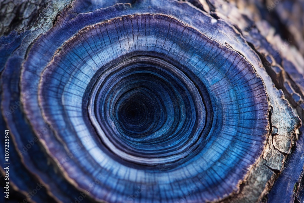 Poster close-up shot of a tree trunk with rough bark and knots