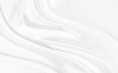 Fototapeta premium White gray satin texture that is white silver fabric silk background with beautiful soft blur pattern natural.