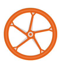Obraz premium wheel of the motorcycle