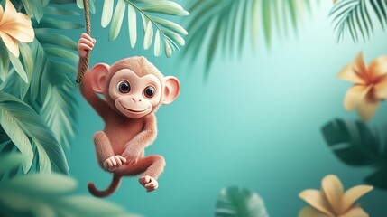 Playful 3D wildlife character collection
