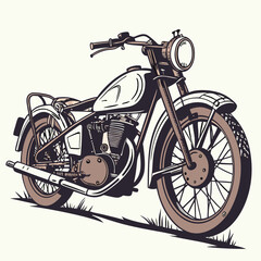 Fototapeta premium motorcycle isolated on white