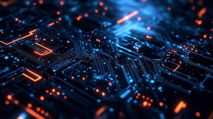 Fototapeta premium a black neon high-tech background