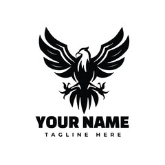 Obraz premium Creative flying phoenix abstract egol logo Royalty