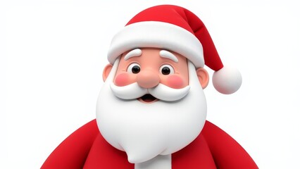 Obraz premium santa claus isolated on white