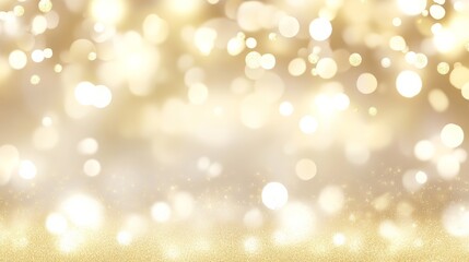 Obraz premium Golden festive sparkling glitter bokeh background for christmas or party celebration