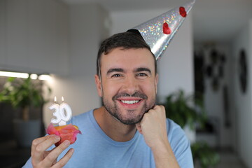 Man excited to turn 30 years old 