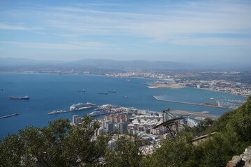 Gibraltar views on a  sunny day.