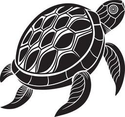 Obraz premium Turtle silhouette vector art file illustration .