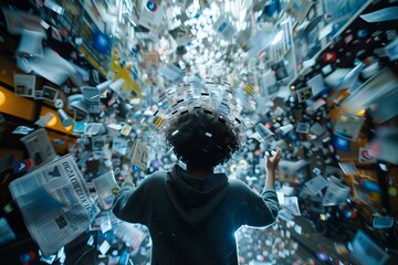 Young Human Brain Overloaded with Information Data Explosion: Media Overload and Social Media Addiction