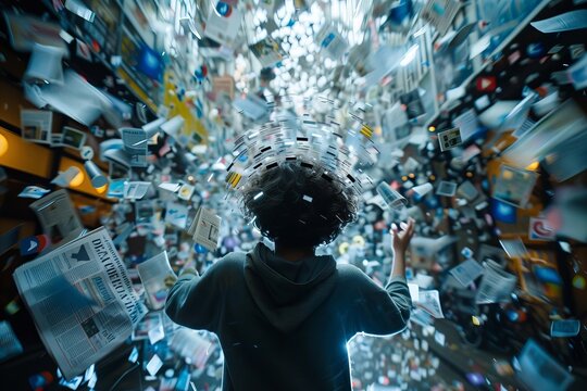 Young Human Brain Overloaded with Information Data Explosion: Media Overload and Social Media Addiction