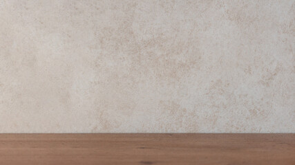 Stone and wood background texture for mockup with copy space. Empty space natural background. 