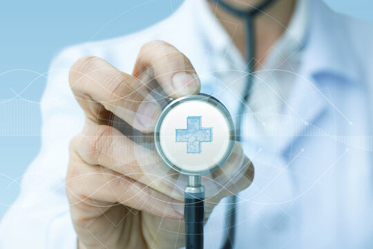 The concept of virtual medicine and digital health.