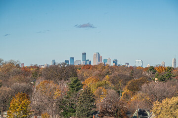Minneapolis Skyline in the fall