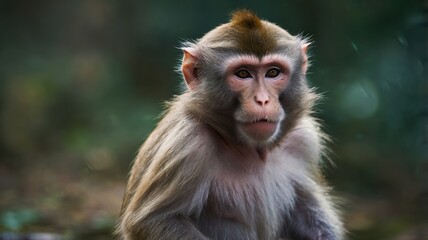 Obraz premium A monkey in its natural habitat