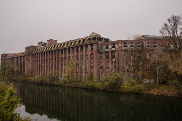 old abandoned factory building