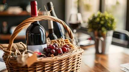 Elegant Corporate Gift Basket Presentation for Office Celebrations and Special Occasions