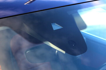 Cameras built into the windshield, along with other Sensors, to provide features like Emergency Braking, Lane Keep Assist and Lane Departure Warning System. ADAS (Advanced Driver Assistance Systems).