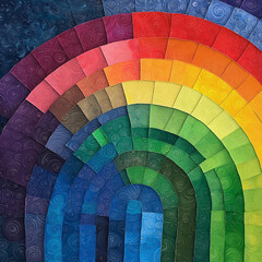 Obraz premium レインボーカラーのデザイン壁紙