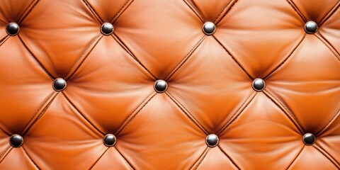 Fototapeta premium This artwork showcases a refined leather texture in warm hues, accentuated by deep blue surroundings