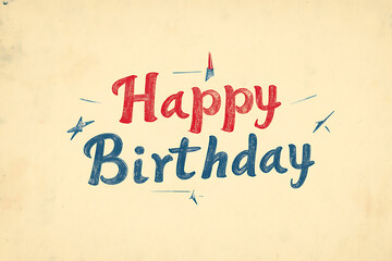  A festive background with the text "Happy Birthday" in the center of the image, creating a warm and joyful holiday atmosphere 