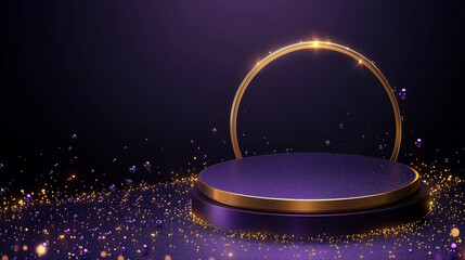 Midnight purple background, Product Presentation