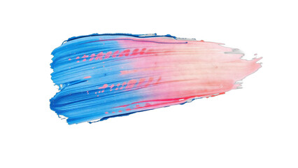 Paint stroke isolated on transparent background.