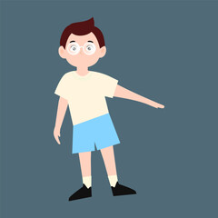 School man wearing uniform clothes cartoon design stock. Junior high school students with backpacks and books, male and female school pupils flat vector illustration set. Happy friends going to school