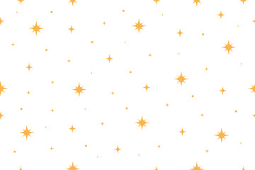 Golden sparkle seamless pattern on transparent background. Star splatter and confetti. Decoration element for celebrations, holidays, luxury invitations, events, postcard, backgrounds, banners etc.