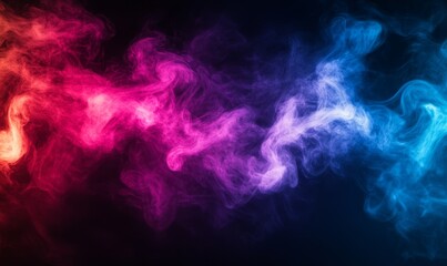 abstract colorful mist background with grain. Unfocussed ambient neon light. Modern minimal wallpaper