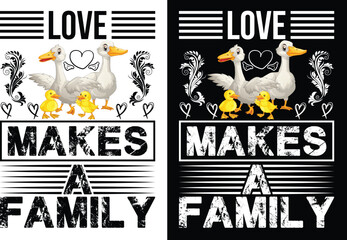 Love makes a family t shirt design and graphics