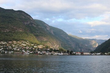 view of lake from the mountain