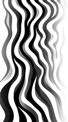 Abstract Black and White Wave Pattern