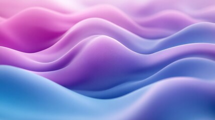 Obraz premium Abstract wavy background with pink and blue gradient.