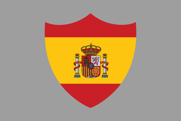 Spain flag sign, Spain flag vector graphic, Spain country flag is a symbol of freedom, National Spain flag, vector illustration
