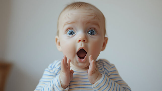 baby, emotional, erschocken, schokiert, w&uuml;tend, augen, aufgerissen, kind, baby, junge, kind, gesicht, kleines kind, spa&szlig;, kindheit, l&auml;chelnd, gel&auml;chter, auge, kind, ausdruck, l&auml;cheln, mund, little, pe