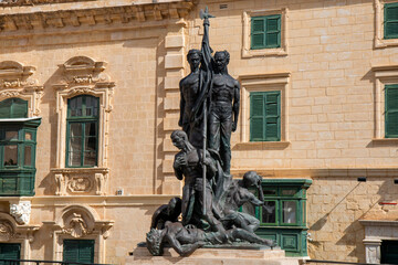 Valletta (il-Belt Valletta) Sette Giugno Monument (Knisja tal-Vittorja) Xlokk South Eastern Region of Malta