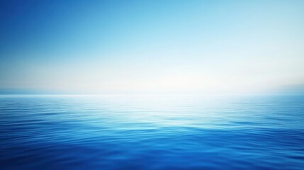 Obraz premium cool blue gradient from light to darker tones for a peaceful yet vibrant look