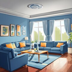 Fototapeta premium modern living room